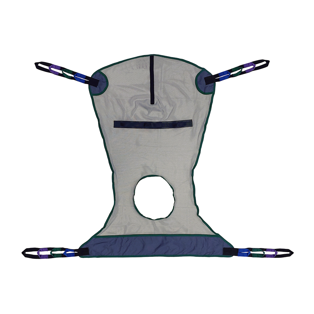 Mesh Full Body Shower/Bath Sling with Commode Opening P120123